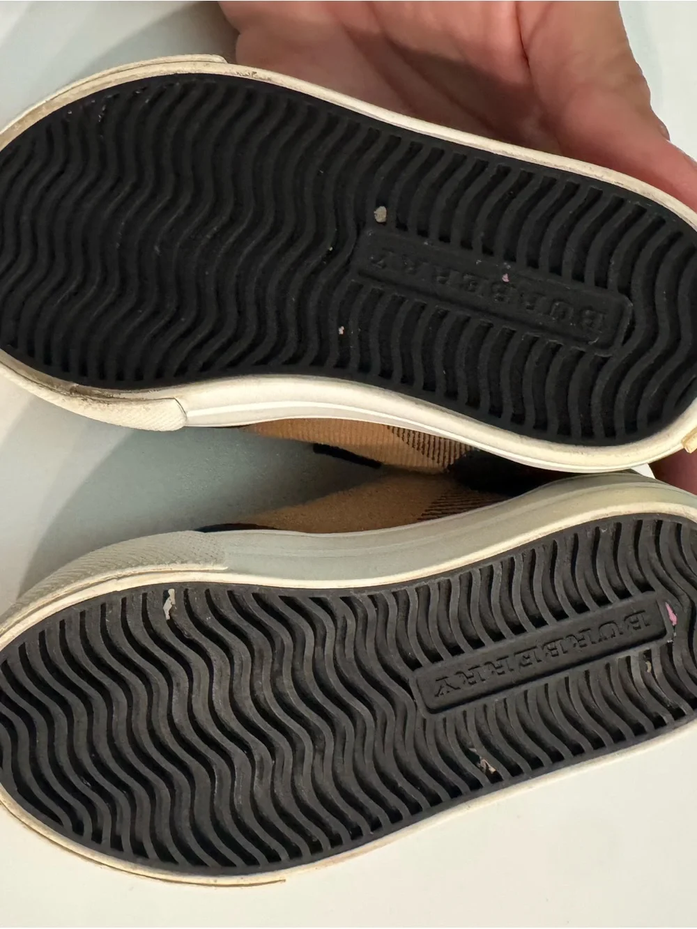 Burberry Brown and Black kids shoes 4 toddler